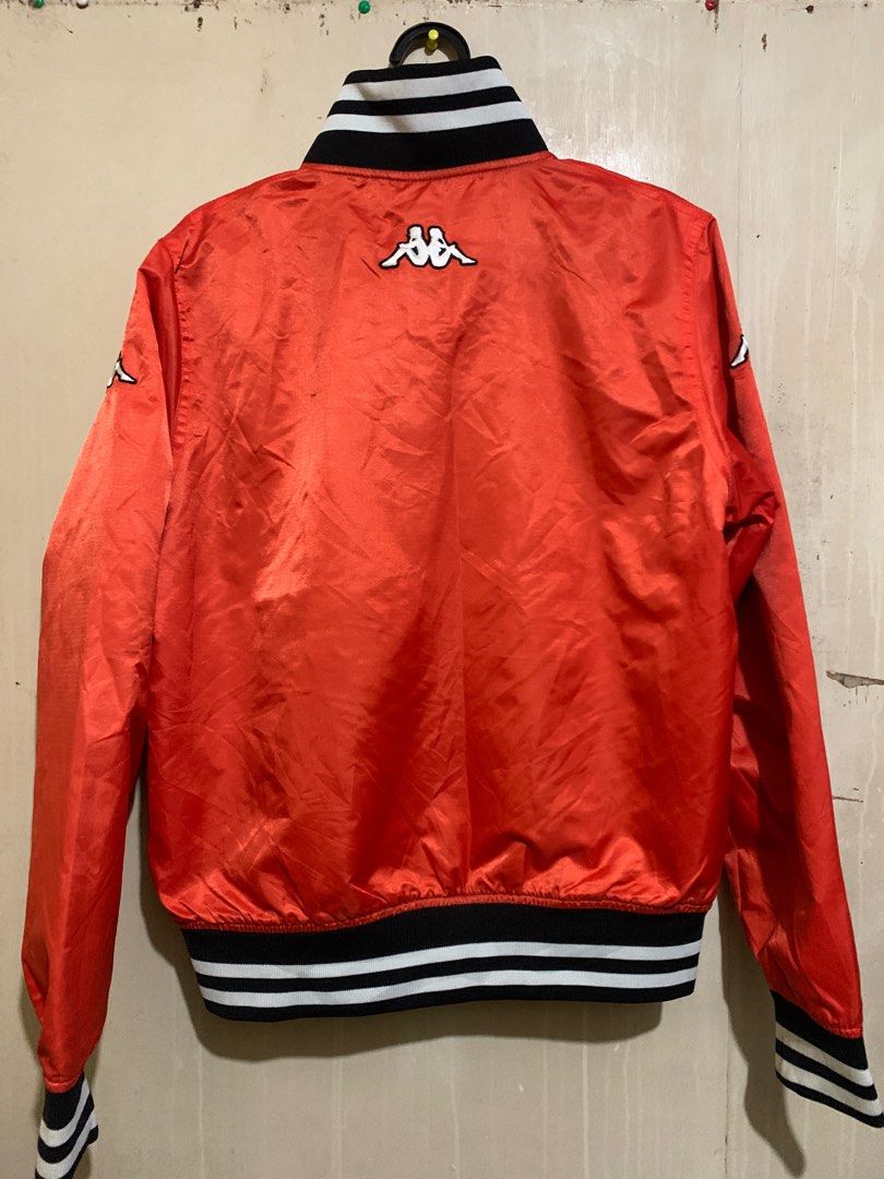 Kappa Chamonix Bomber Jacket (Category: Coats, Jackets and Outerwear) located in Iligan City. Submitted by badboibez (Listing ID 1297210597, Image 3). Description: Kappa Chamonix Bomber Jacket (Orange) Condition: 9.5/10 – No Issues At All Size: Medium Dimes: Shoulders - 15 inches Chest - 18.5 inches Sleeves - 23.2 inches Length - 21.2 inches (proof of dimes included in the photos) RFS: Decluttering MOP: GCash + Shipping Fee *Buyer must shoulder s