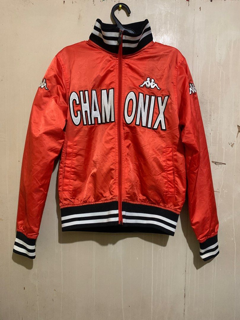 Kappa Chamonix Bomber Jacket (Category: Coats, Jackets and Outerwear) located in Iligan City. Submitted by badboibez (Listing ID 1297210597, Image 1). Description: Kappa Chamonix Bomber Jacket (Orange) Condition: 9.5/10 – No Issues At All Size: Medium Dimes: Shoulders - 15 inches Chest - 18.5 inches Sleeves - 23.2 inches Length - 21.2 inches (proof of dimes included in the photos) RFS: Decluttering MOP: GCash + Shipping Fee *Buyer must shoulder s
