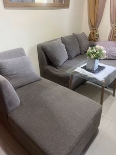 L SHAPE SOFA 8 SEATER with free center table