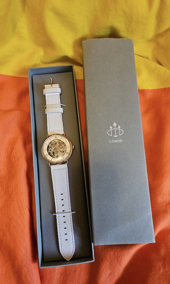 【新品未使用】LOBOR 腕時計 PLANETARIUM BOWIE WHITE Planetarium Bowie | 鏤空機械錶| LOBOR Watches 台灣官方網站