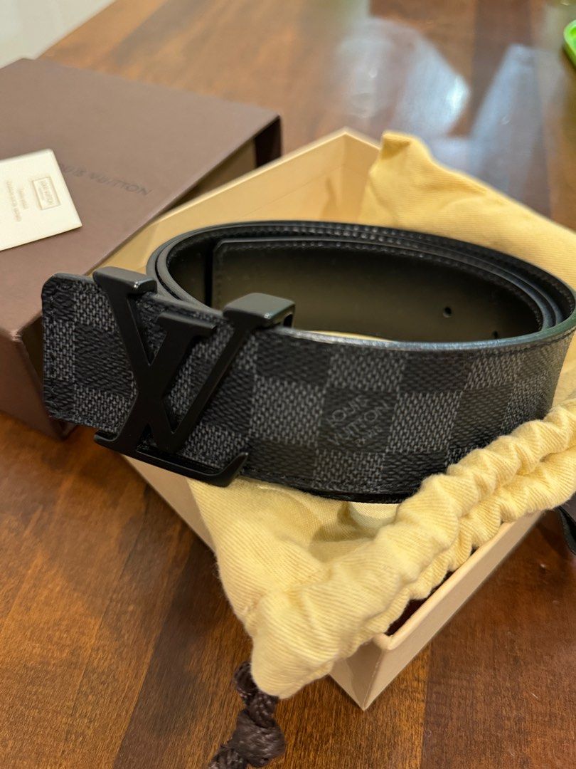 Lv damier graphite belt shop