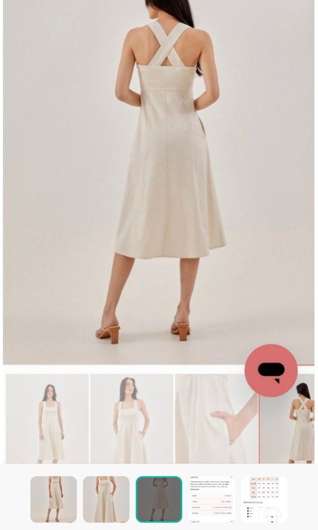 Empire cross back dress top