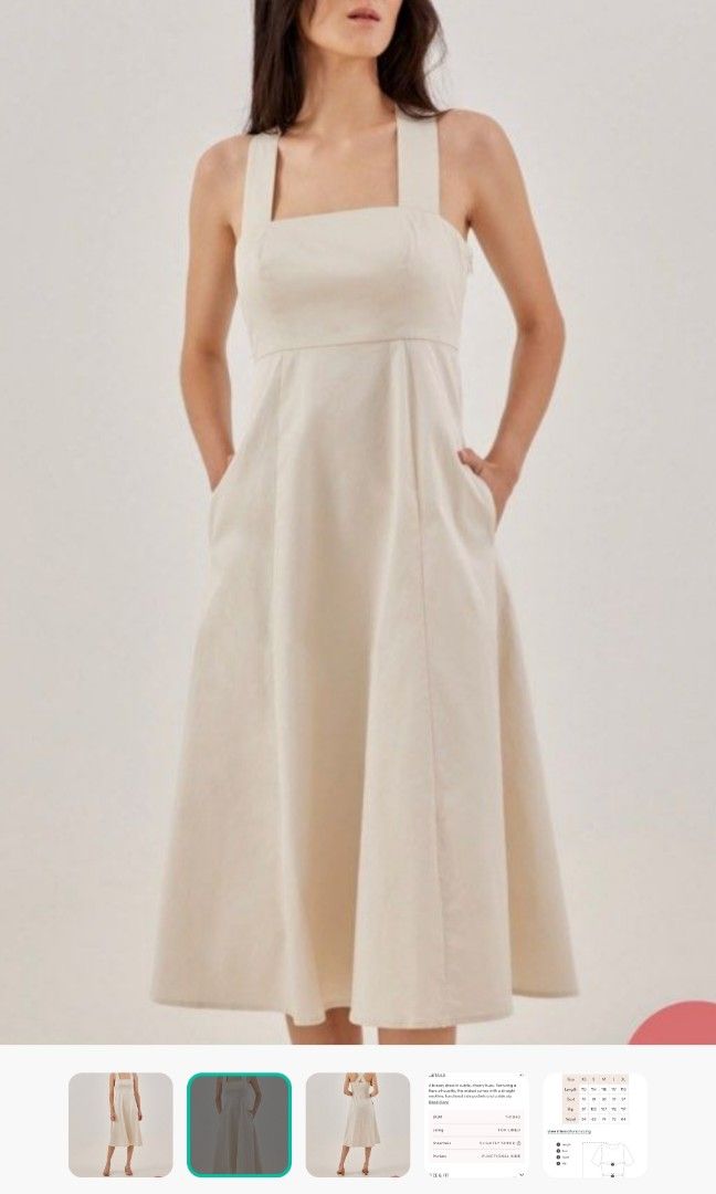 Empire cross back dress deals