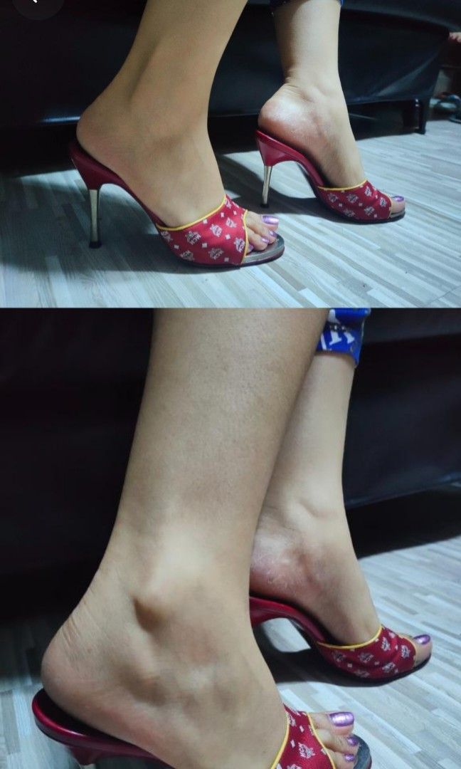 MCM HEELS Women s Fashion Footwear Heels on Carousell