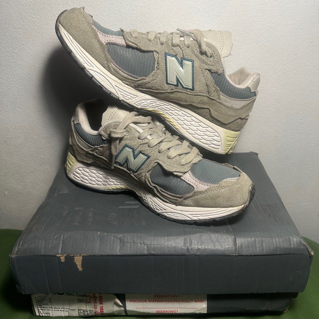 New Balance 2002r Protection Pack Mirage Grey (not 530 990 1906r Jordan Nike Vomero, Fesyen Pria