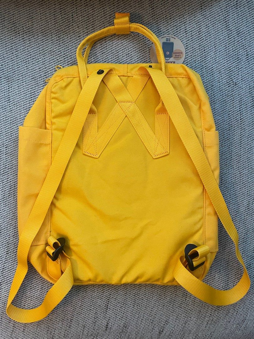 NEW Fjallraven Re Kanken 16L Sunflower Yellow Women s Fashion Bags Wallets Backpacks on Carousell