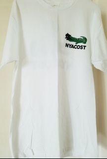 NEW 日本潮牌 Japanese brand PrintStar x NYACOST white tee64245150307842110