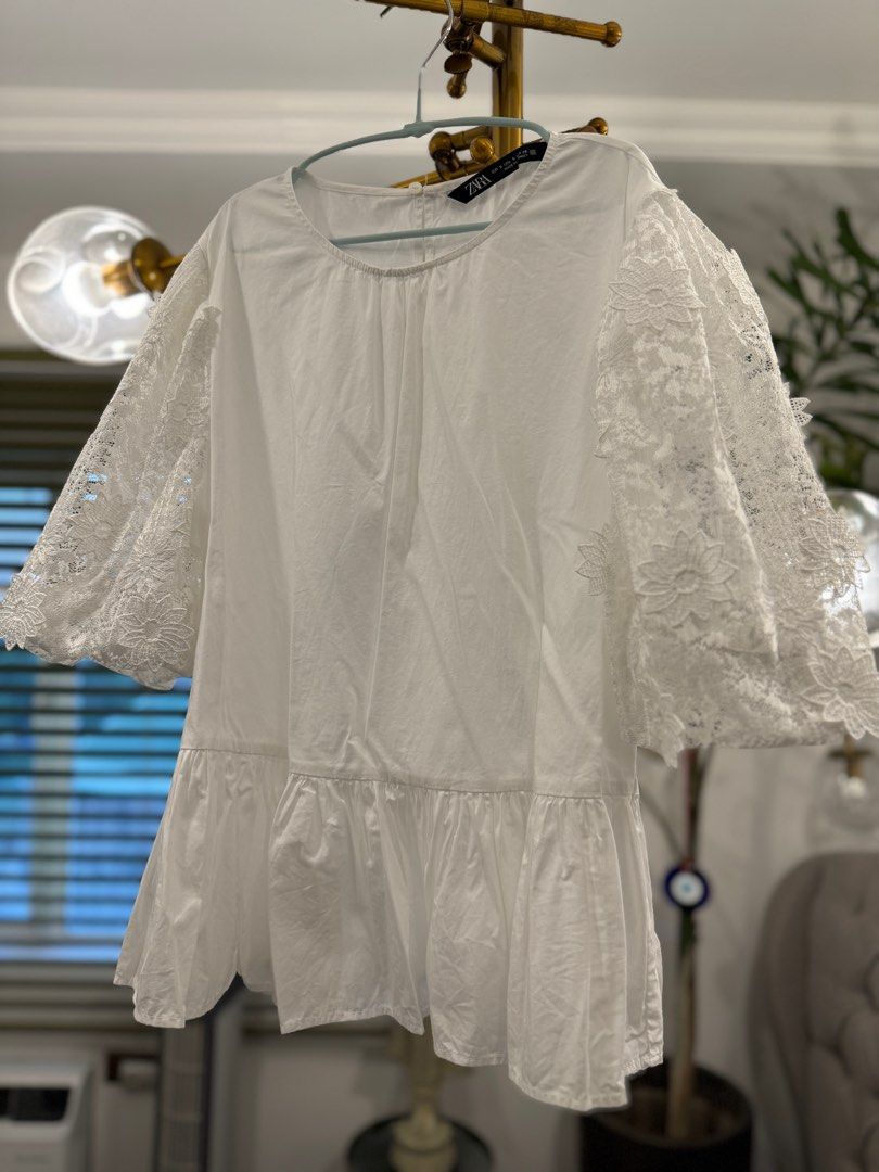 Nice white Zara Top perfect for Summer (Category: Others Tops) located in Mandaluyong City. Submitted by Ritzygurl (Listing ID 1297161722, Image 3). Description: Used Onced .