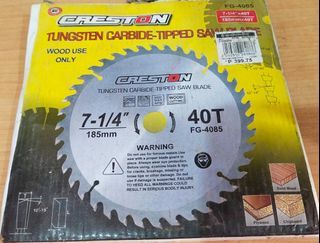 Original Creston Tungsten Carbide Tipped Circular Saw Blade 7.25 inches from ace hardware