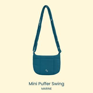 Paper Bunny Mini Puffer Swing (Marine)