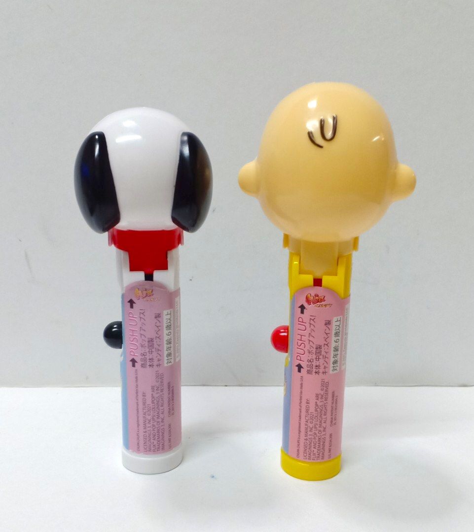 Peanuts snoopy charlie brown pop ups lollipop holder pez candy