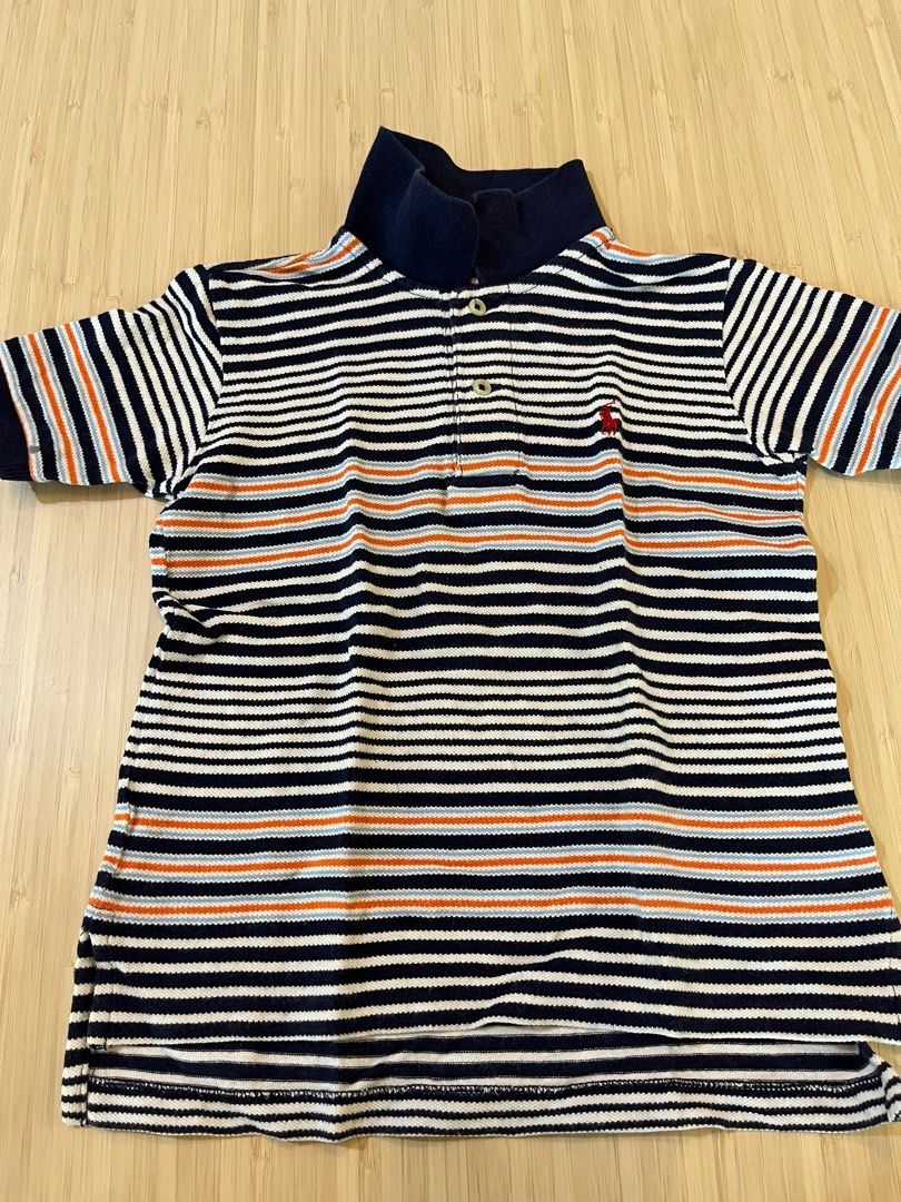 Polo Ralph Lauren striped polo 3T (Category: Babies & Kids Fashion) located in Las Pinas. Submitted by teep_mnl (Listing ID 1297134749, Image 1). Description: Looks new. Gently used. For 3 years old. Colors are still bright. .