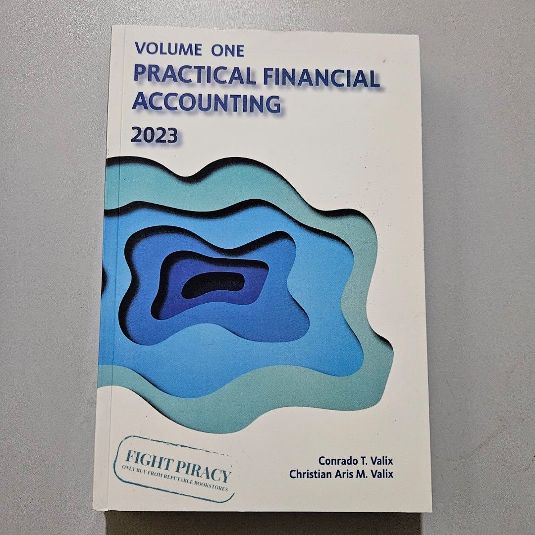 Practical Financial Accounting Volume 1 2023 edition By: Valix (Category: Textbooks) located in Manila. Submitted by bookshop050960392 (Listing ID 1297070248, Image 1). Description: Welcome to my shop Available Accounting Books 📚 Engineering Books 📚 Pls Pm me for more inquiry thank you for shopping 🛍.