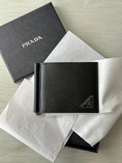 Prada Bi fold Wallet / Money clip - Nero / Black