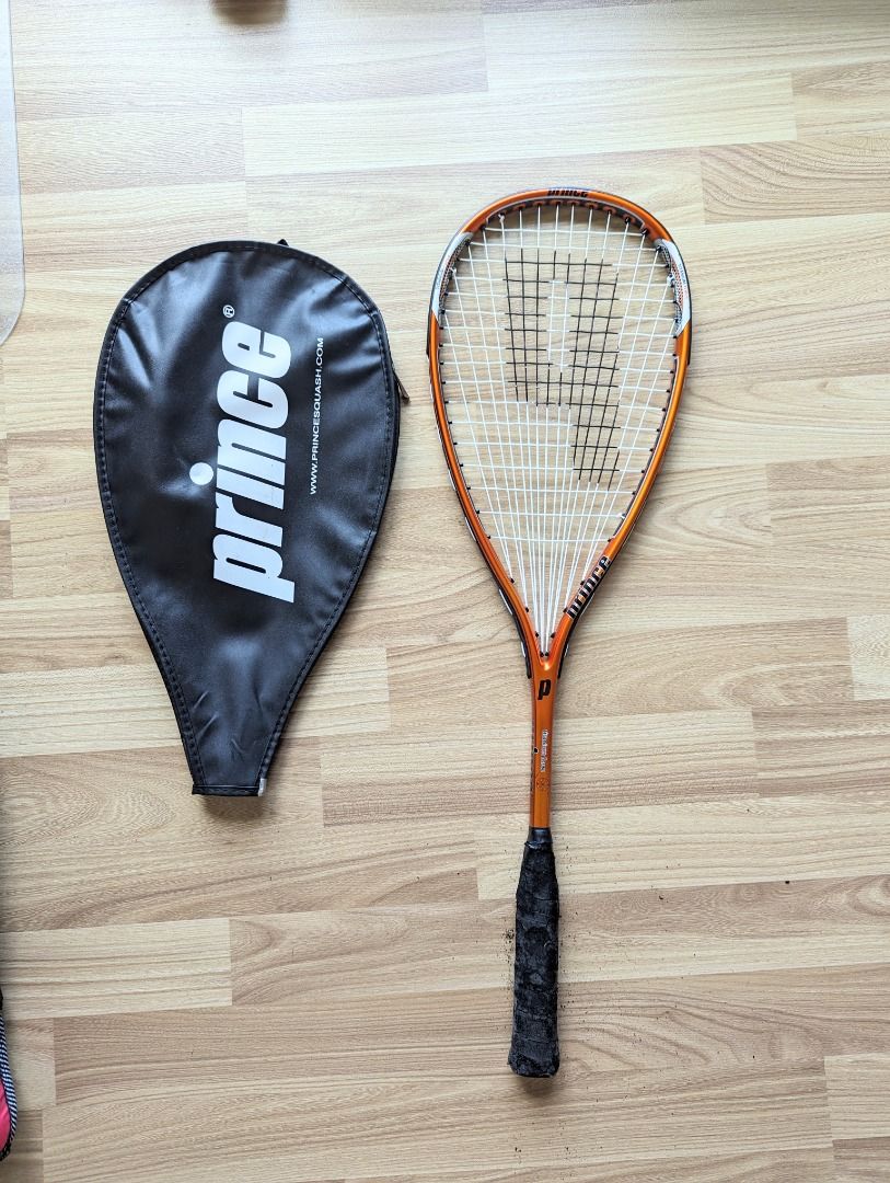 Squash racket (Category: Racket & Ball Sports) located in Singapore. Submitted by florele (Listing ID 1297100366, Image 1). Description: Titanium force Prince Squash racket. Used 10 times then kept in cupboard. Good condition but grip will need to be replaced (reason why selling cheap). Self pick up Robertson Quay.