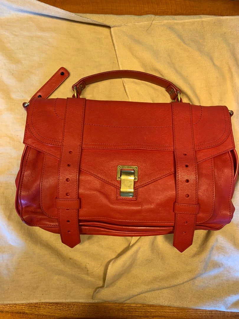 Proenza Schouler 1 (Category: Luxury Bags & Wallets) located in Paranaque City. Submitted by huncho.haul (Listing ID 1297070304, Image 1). Description: Proenza Schouler 1 - Medium in Red Inclusion: Dust Bag/Receipt Purchased in Los Angeles, California Condition: Good Condition, Rarely Used.