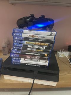 PS4 slim with games
