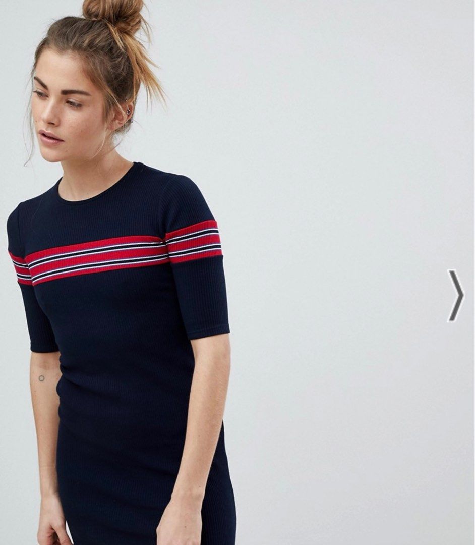pull and bear ribbed dress brown ribbed dress brand new with tags size S from