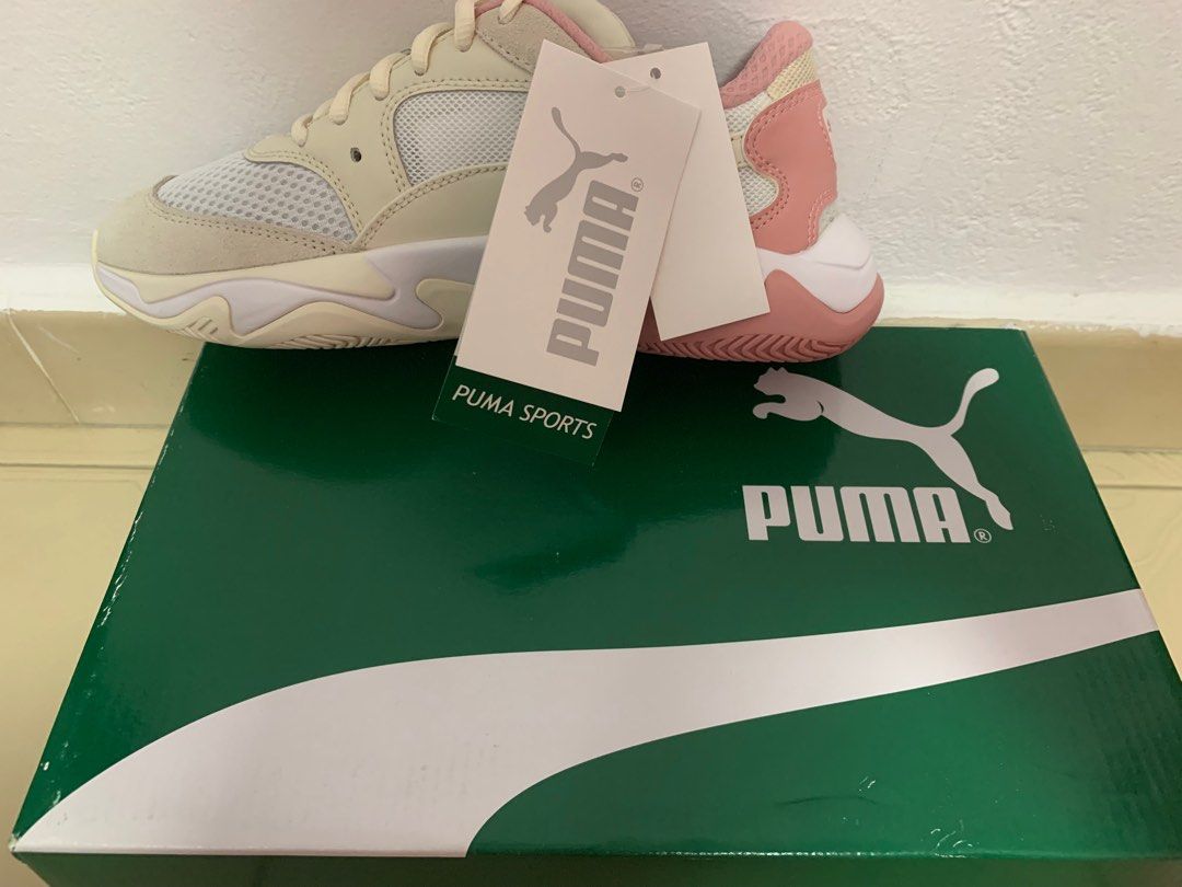 FINAL PRICE UK5 Puma Storm Origin White Pink TOTALLY BRAND NEW Women s Fashion Footwear Sneakers on Carousell