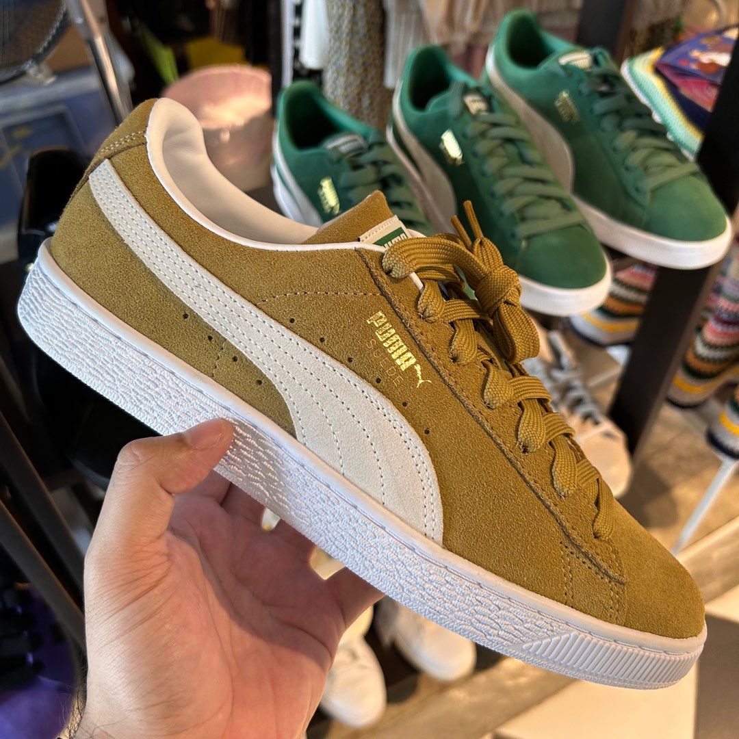 PUMA SUEDE CLASSIC XXI TOASTED WHITE GOLD UK8