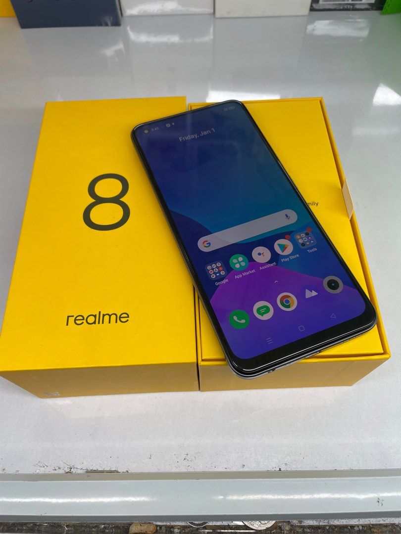 Realme 8 128gb 8g ram (Category: Realme) located in San Juan City. Submitted by tanexsulla42 (Listing ID 1297128119, Image 3). Description: We accept trade in Credit card / Home Credit Shipping Meet ups / Delivery Fb page: Ashley & Lyn.