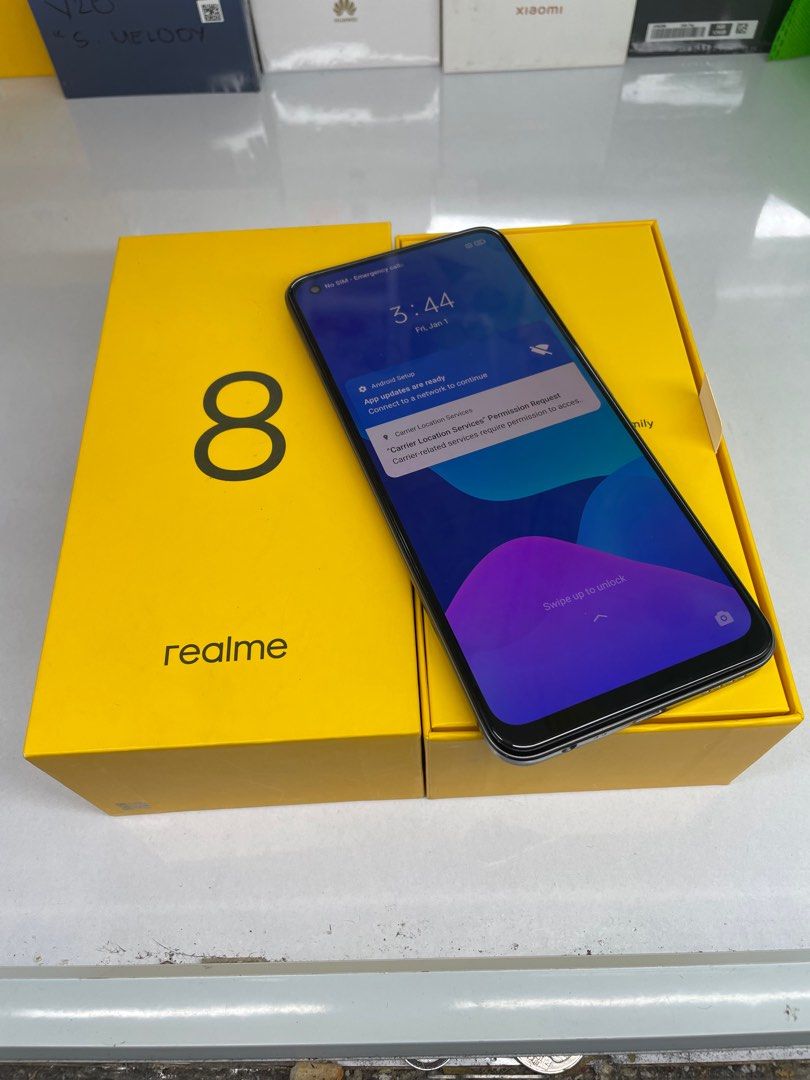 Realme 8 128gb 8g ram (Category: Realme) located in San Juan City. Submitted by tanexsulla42 (Listing ID 1297128119, Image 2). Description: We accept trade in Credit card / Home Credit Shipping Meet ups / Delivery Fb page: Ashley & Lyn.