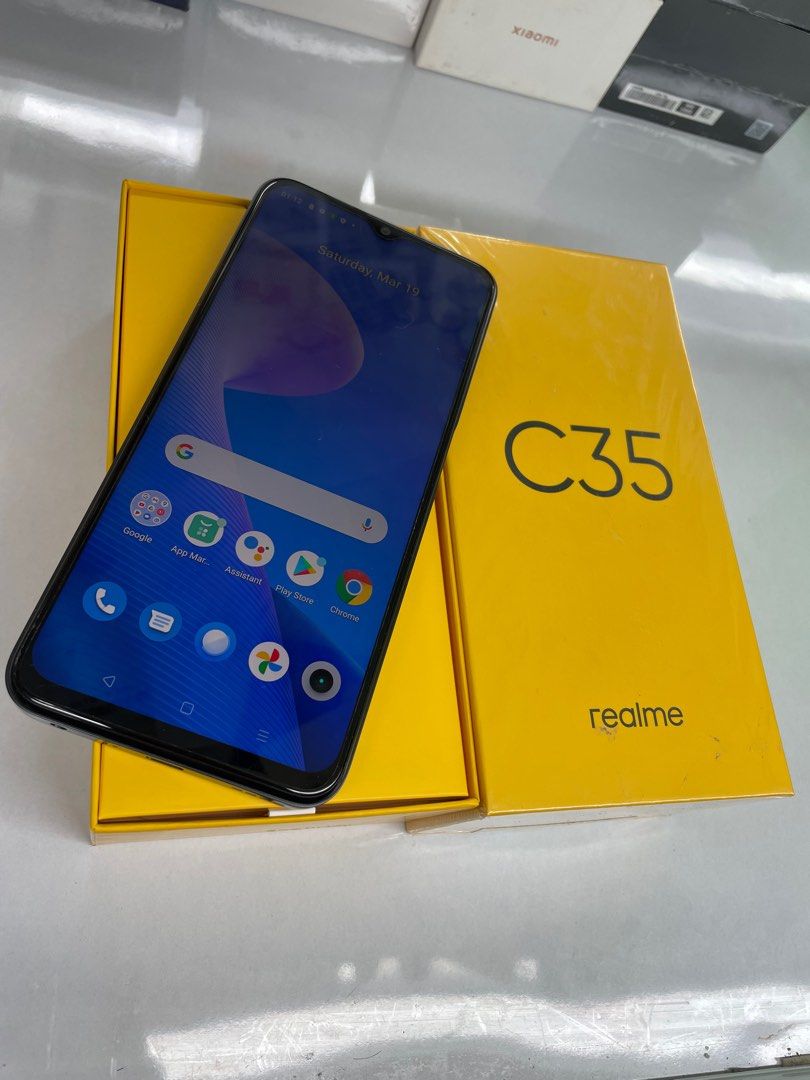 Realme C35 64gb 4g ram (Category: Realme) located in San Juan City. Submitted by tanexsulla42 (Listing ID 1297149685, Image 2). Description: We accept trade in Credit card / Home Credit Shipping Meet ups / Delivery Fb page: Ashley & Lyn.