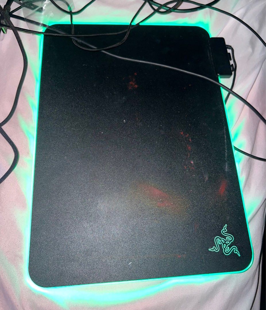 RUSH SALE! RAZER FIREFLY V2 HARD SURFACE GAMING MOUSE PAD (Category: Mouse & Mousepads) located in Pasay City. Submitted by mariacienna (Listing ID 1297128903, Image 3). Description: - may stains lang po (refer to the pic) *doesn’t affect its performance naman* - box misplaced already - working in good condition - bought this for P3495 @ datablitz last 2021 .