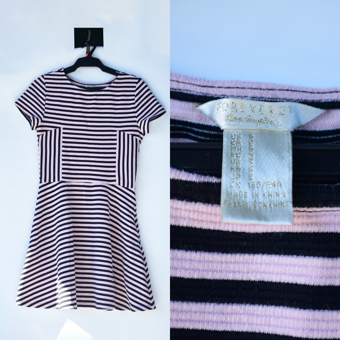 S FOREVER 21 Cute Striped Dress for Casual Wear Above the knees Women s Fashion Dresses Sets Dresses on Carousell
