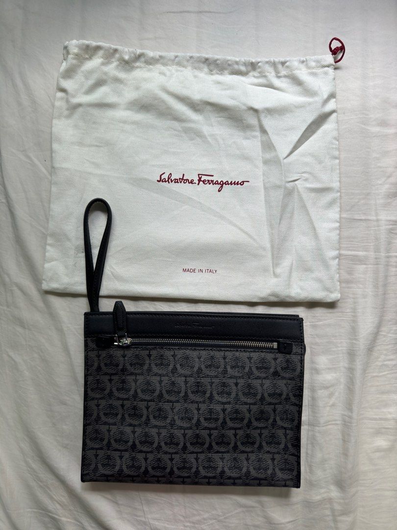 Salvatore Ferragamo Gancini Mens Clutch