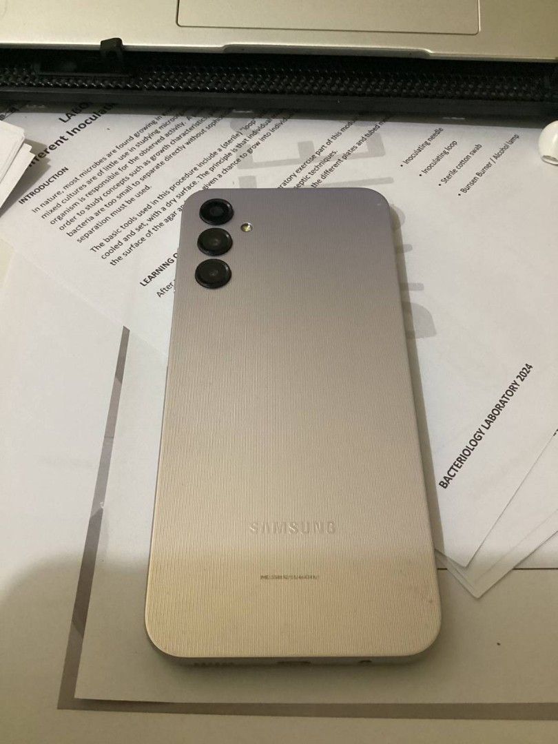 Samsung A14 5G (Category: Samsung) located in Cabanatuan. Submitted by gihbli (Listing ID 1297220082, Image 2). Description: READ BEFORE BUYING -originally bought for 10k - signs of usage - with tempered and case - can do installment Mod: lbc and flash exp (sf is shouldered by the buyer) Mop: gcash, maya, bpi.