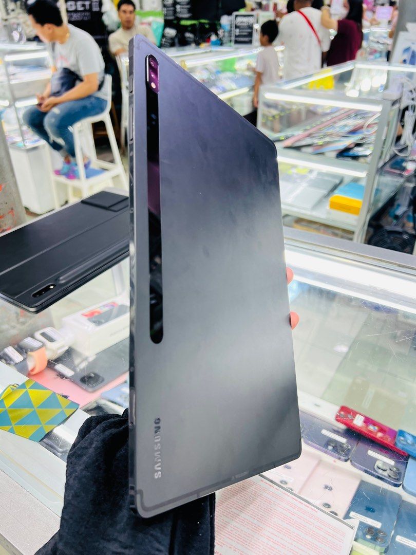 Samsung Tab S8 Plus 256gb FU May pink sa camera (Category: Android) located in San Juan City. Submitted by javedsgadgetshop (Listing ID 1297066578, Image 3). Description: OPEN FOR INSTALLMENT VIA CREDIT CARD/GGIVES & SWAP/TRADE-IN! WE BUY AND SELL ( ANYKINDS OF UNIT BINIBILI PO NAMIN)! PTPA : Padelete po f bawal Read ❗️Onhand ‼️ Samsung Tab S8+ 5G (May pink sa Camera) •256gb •NTC Variant •Good batt health •Factory Unlock •95% Smoothness •No hidde