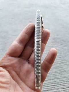 Sheaffer fountain pen 925 silver 14k Gold nib