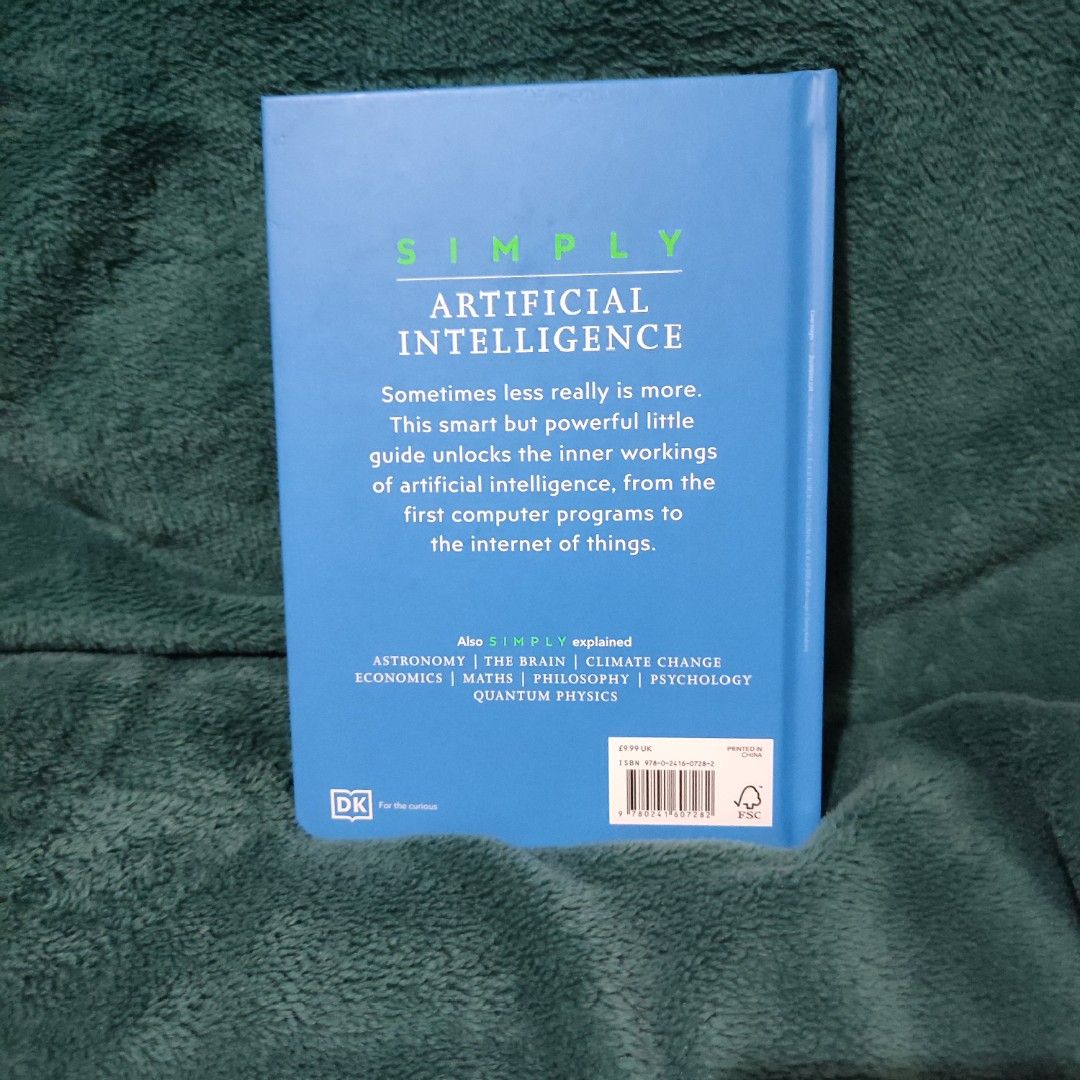 Simple Artificial intelligence hardcover (Category: Storybooks) located in Las Pinas. Submitted by just_declutterings (Listing ID 1297204249, Image 2). Description: hi! im selling this book for 400 pesos bought this for 600 pesos, it is in good condition rfs: Decluttering.