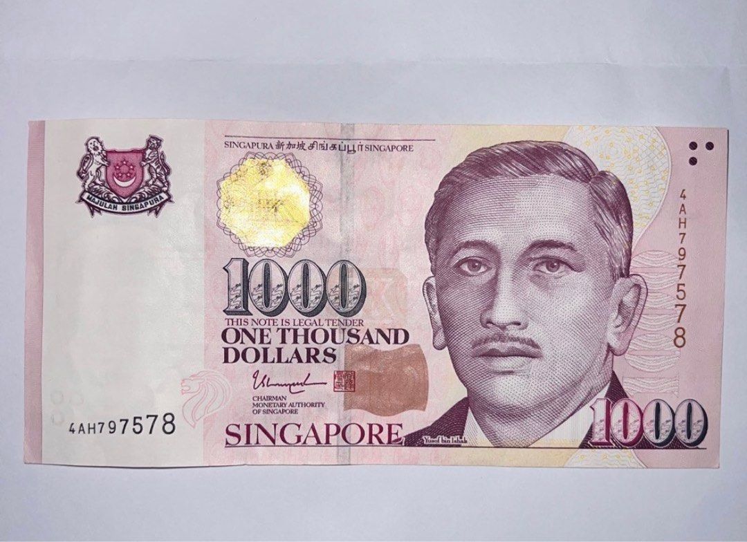 Singapore $1000 notes, Hobbies & Toys, Memorabilia & Collectibles, Currency  on Carousell