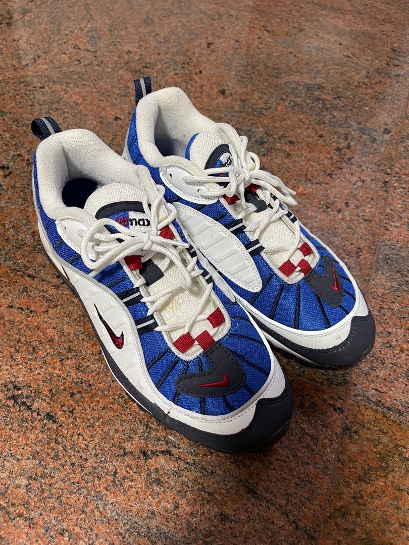 Size US9.5 Nike Air Max 98 Gundam Blue White