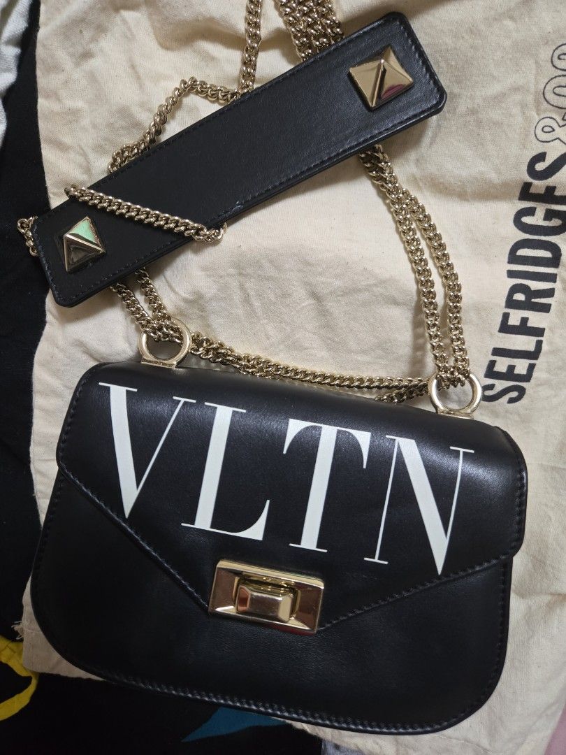 Valentino VLTN Rockstud crossbody shoulder bag in black Carousell