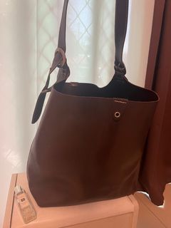 Vintage Brown Leather Hobo Bag