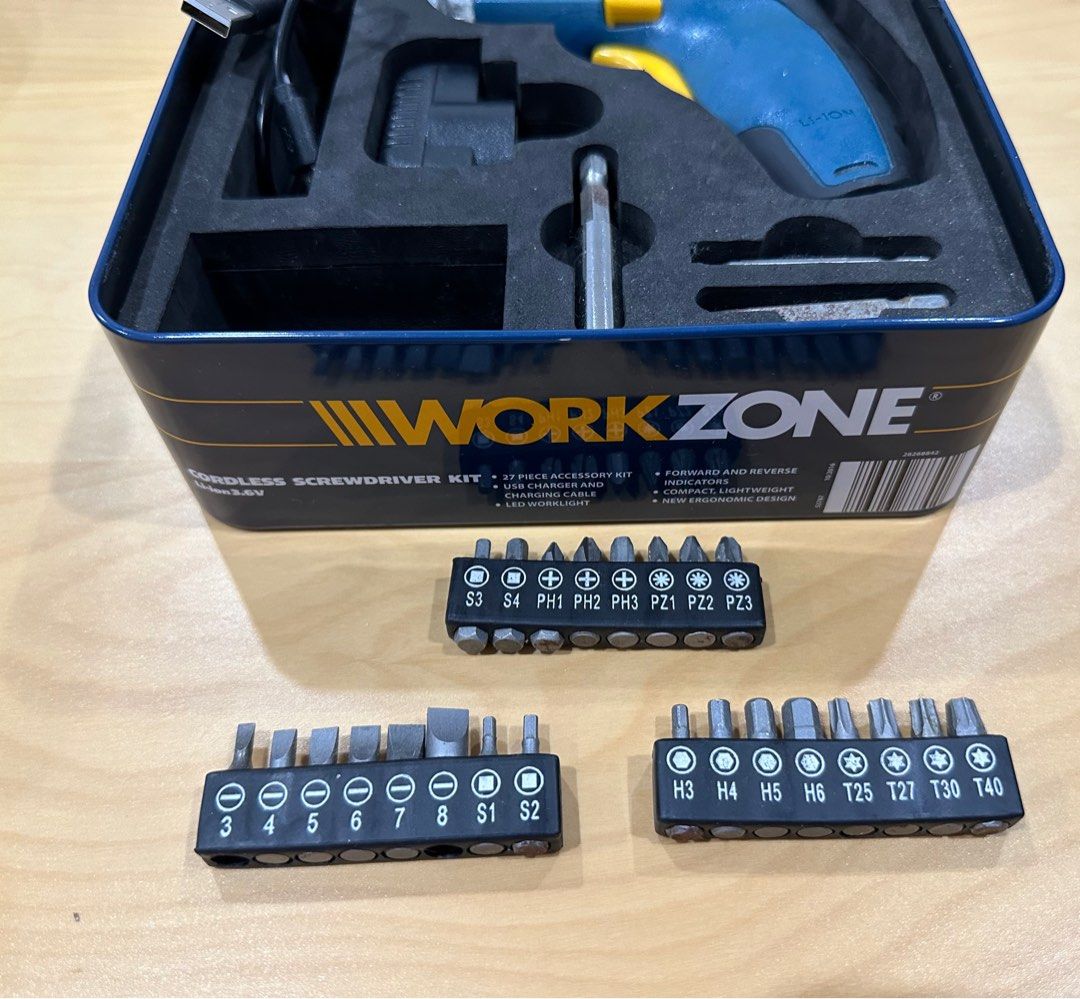 Workzone 4 in 1 cordless screwdriver top