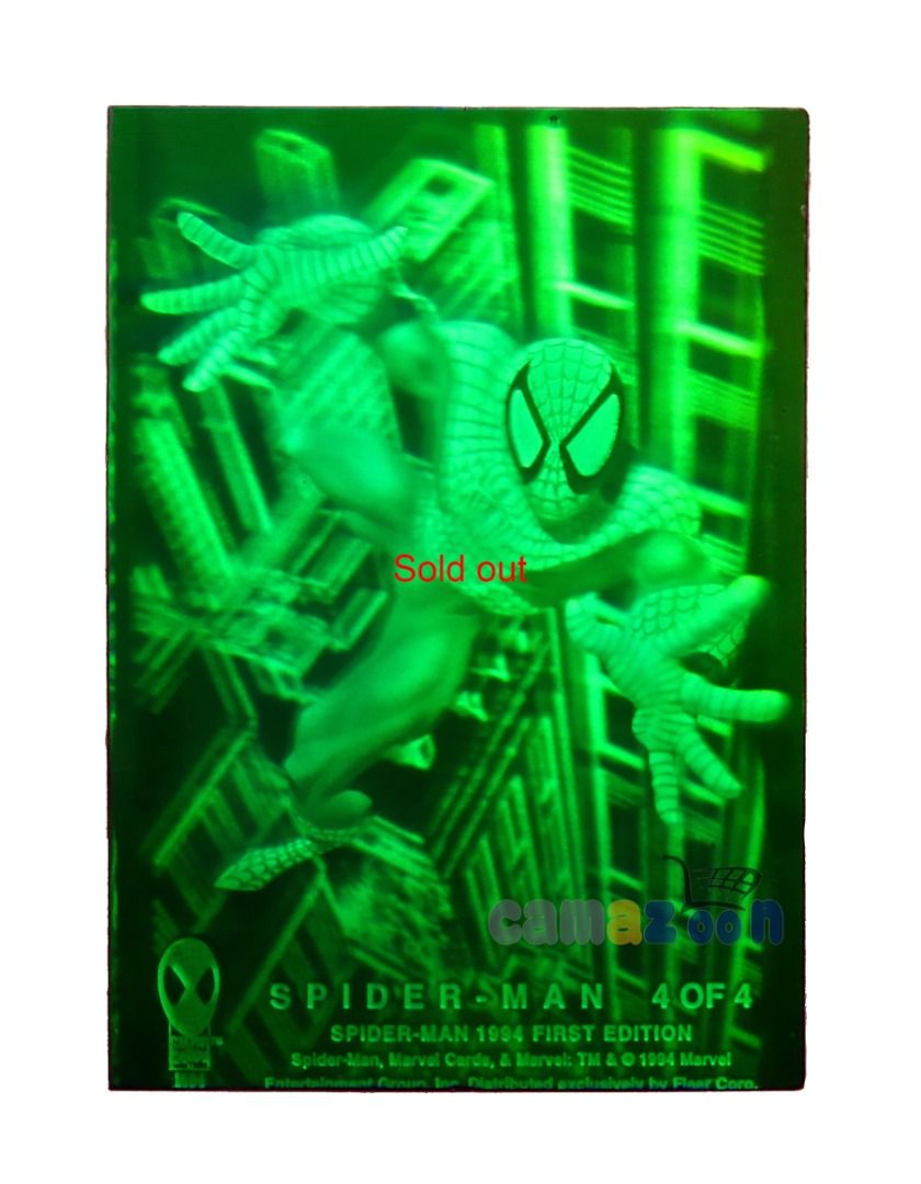 1994 Fleer Marvel Cards The Amazing Spider-Man - Holograms - Green #1 ,  , , - Carousell