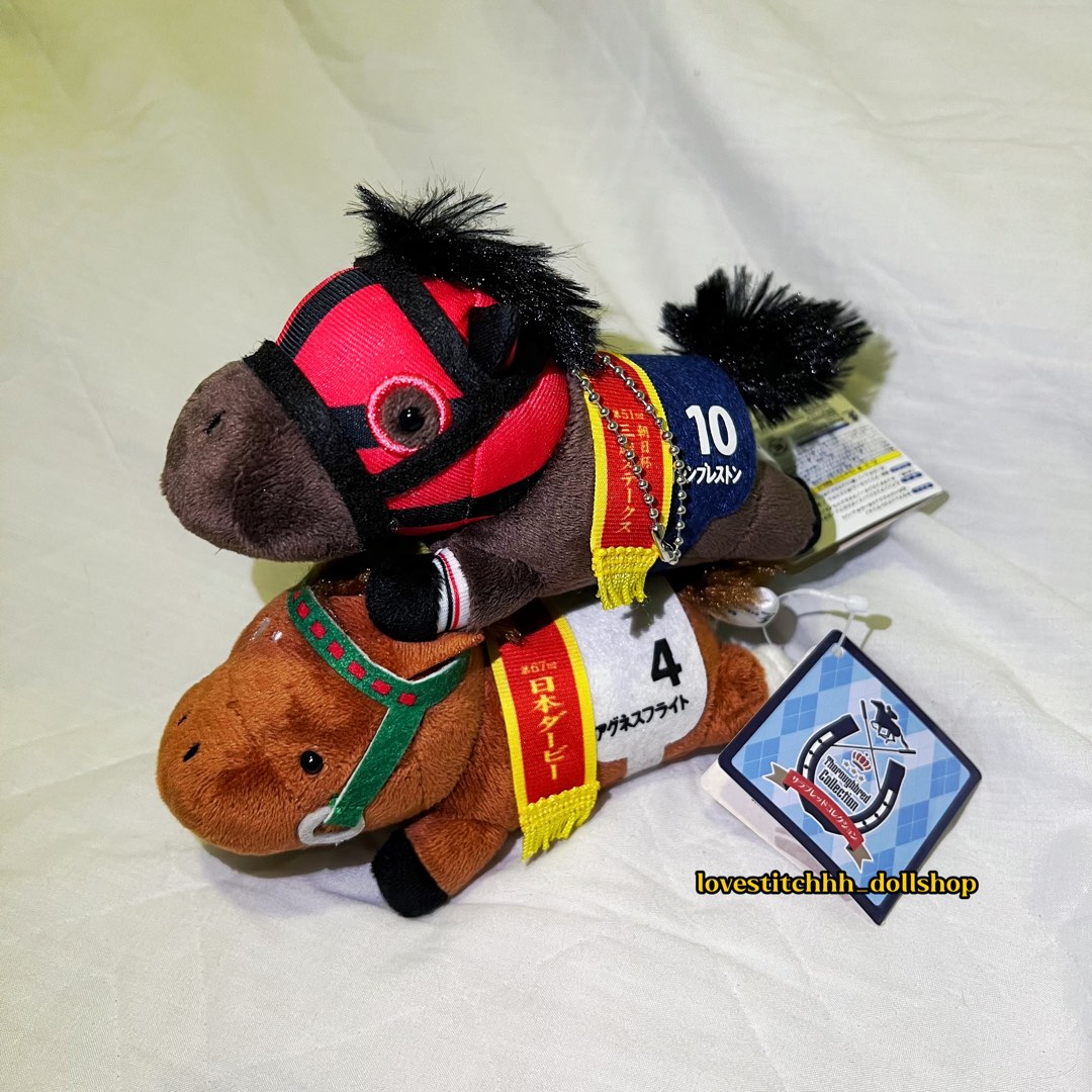 全新日版 24年1月 新款 日本賽馬 跑馬 賽馬 馬仔 馬 趴趴 純種馬 Thoroughbred Collection 細size 10號 ...