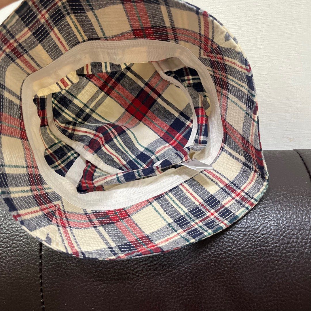 日本 infielder design 棉麻 格紋 漁夫帽 遮陽帽 帽子 日本製 照片瀏覽 5