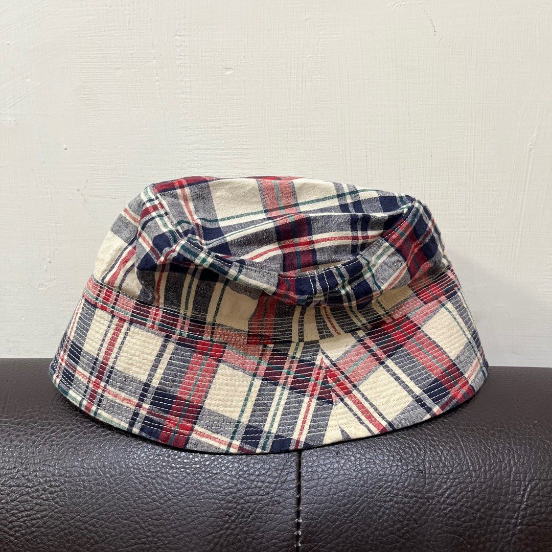 日本 infielder design 棉麻 格紋 漁夫帽 遮陽帽 帽子 日本製 照片瀏覽 10