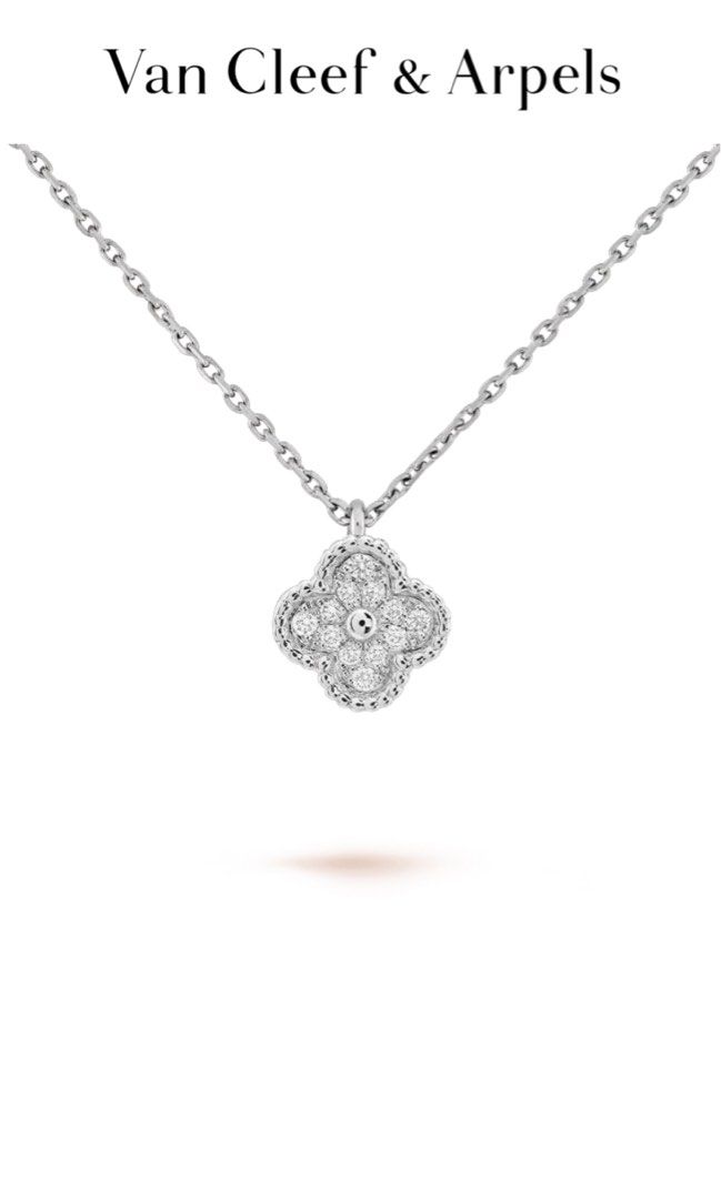 Van cleef and arpels diamond necklace on sale