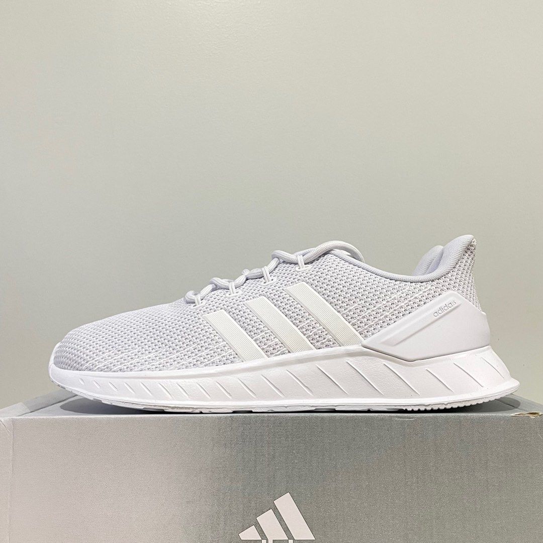 Adidas Questar Flow NXT Triple White Shoes Men Men s Fashion Footwear Sneakers on Carousell