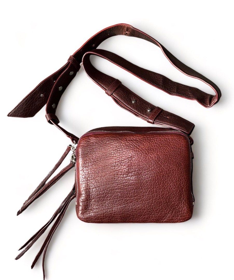 Vincent leather crossbody bag allsaints online