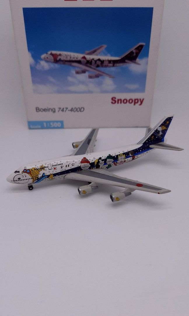 飛機模型ANA 全日空Boeing 747-400D Snoopy, 興趣及遊戲, 收藏品及 