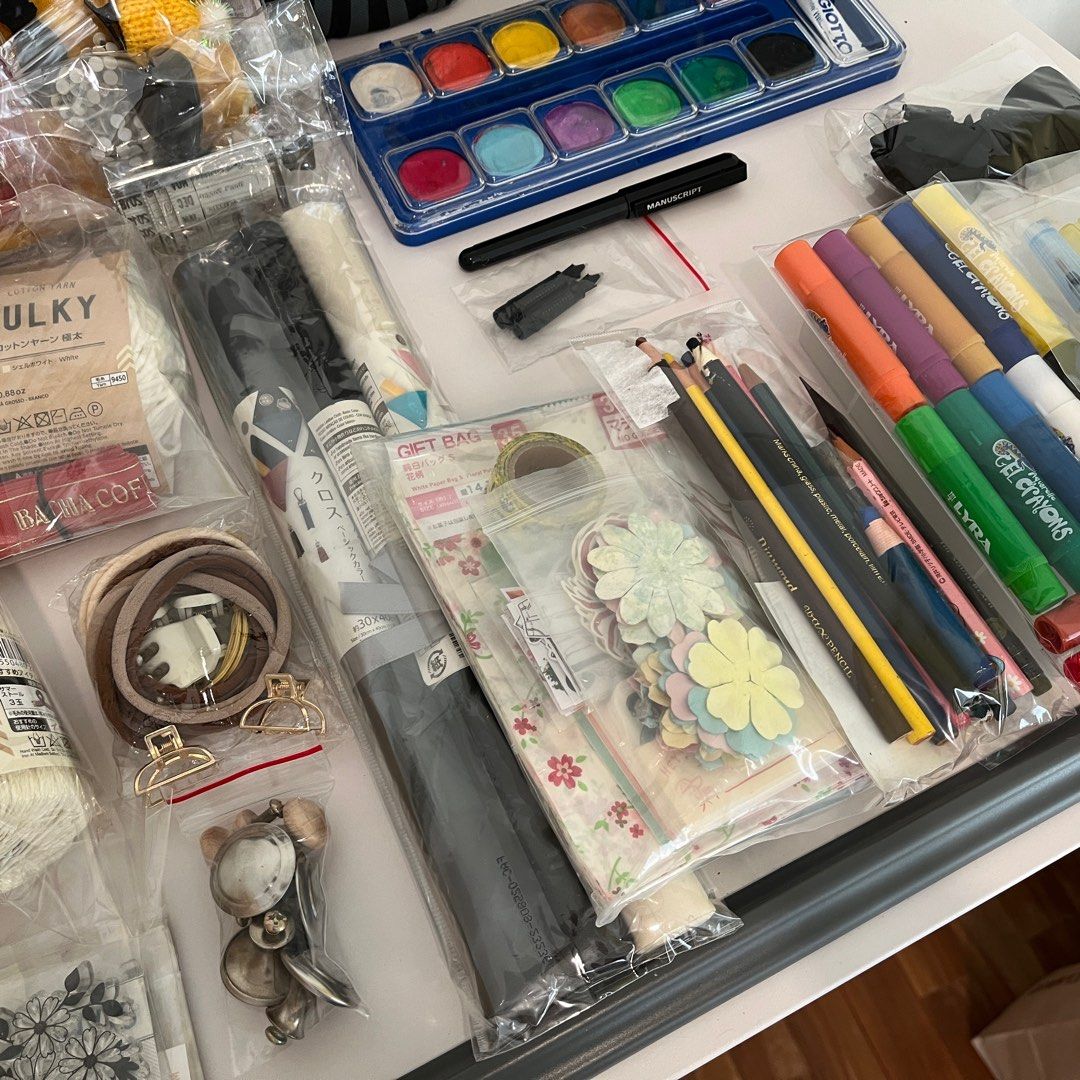 Assorted Craft Supplies Bundle, Hobbies & Toys, Stationery & Craft ...