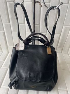 Authentic Legit Coach Derby Leather Backpack