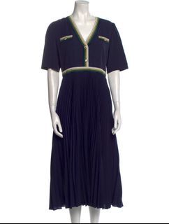 Authentic Rare Sandro Paris  V-Neck Long Dress
